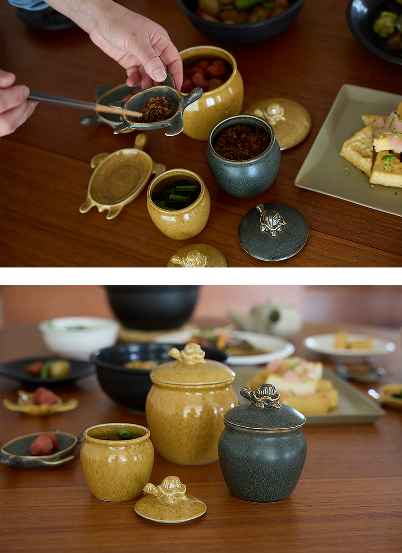 TAMAKI 亀のお皿 おしゃれ かわいい 食器 梅干し 味噌 たれ 和食 和