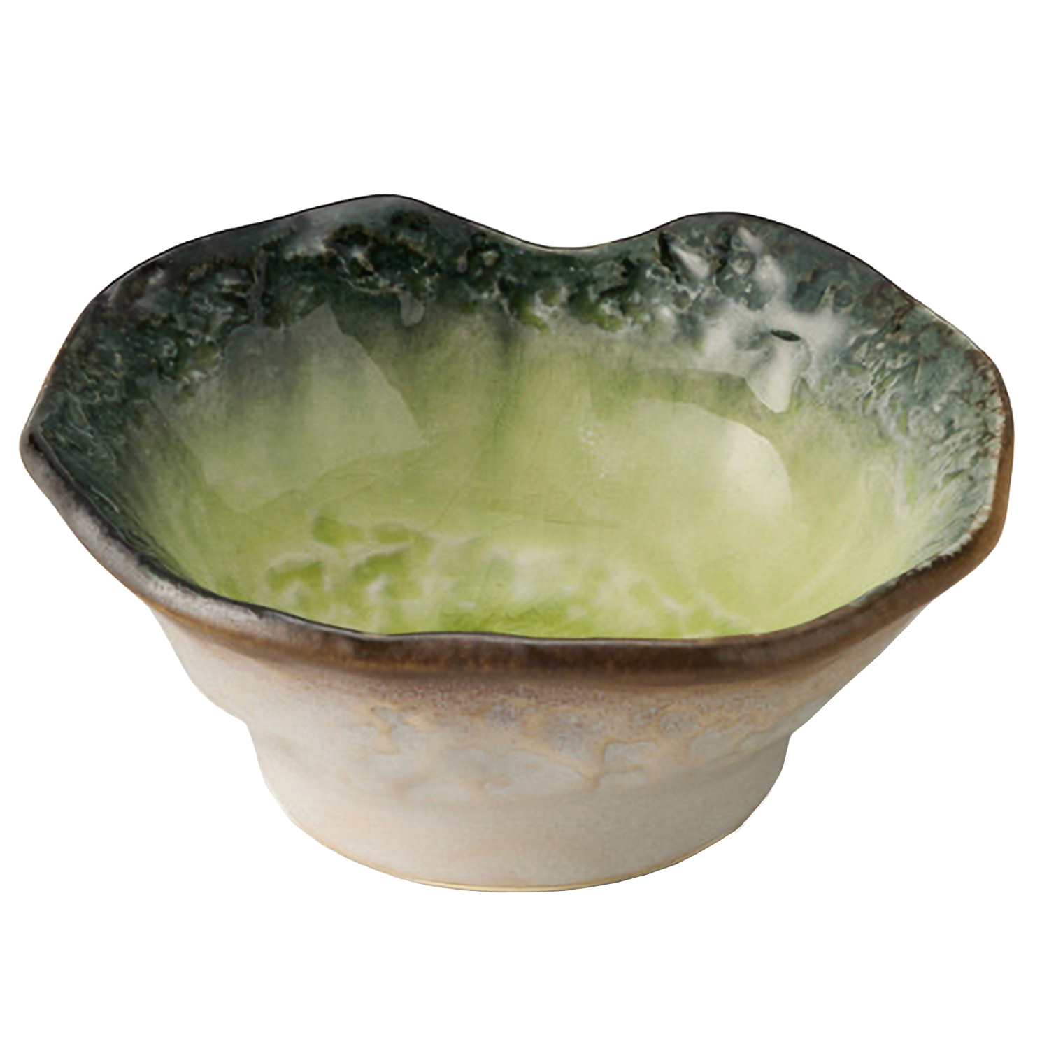 美濃焼 和食器 お皿 おしゃれ かわいい 居酒屋 磁器 変形皿 TAMAKI カナデ スモールボウルS1 小鉢 | TAMAKI | 02