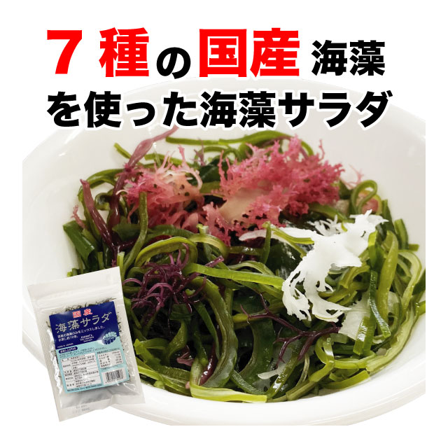 海藻サラダ 国産 乾燥サラダ 7種の海藻 20g お試し品 送料無料 :K-2022-M-KA-001:マルサ海藻!店 通販  