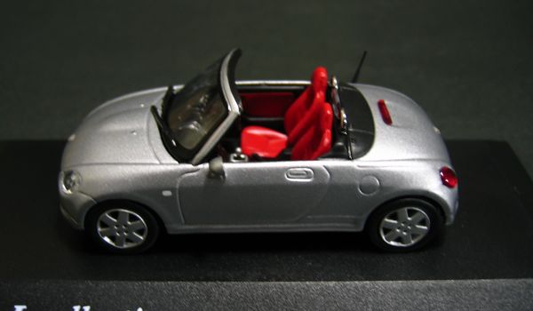 □京商□1/43ダイハツ・コペン”シルバー”【ミニカー】jc30087s