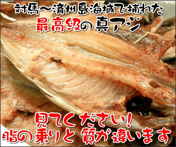 プロ厳選!長崎対馬・済州島海域最高級 真アジの...の詳細画像1