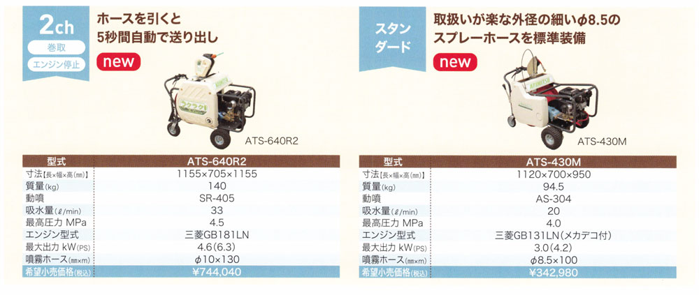 ARIMITSU 有光工業 自走式動噴 ATS-640R2 (防除機 動力噴霧機) : 100417466 : マルショー ヤフー店 - 通販 -  Yahoo!ショッピング