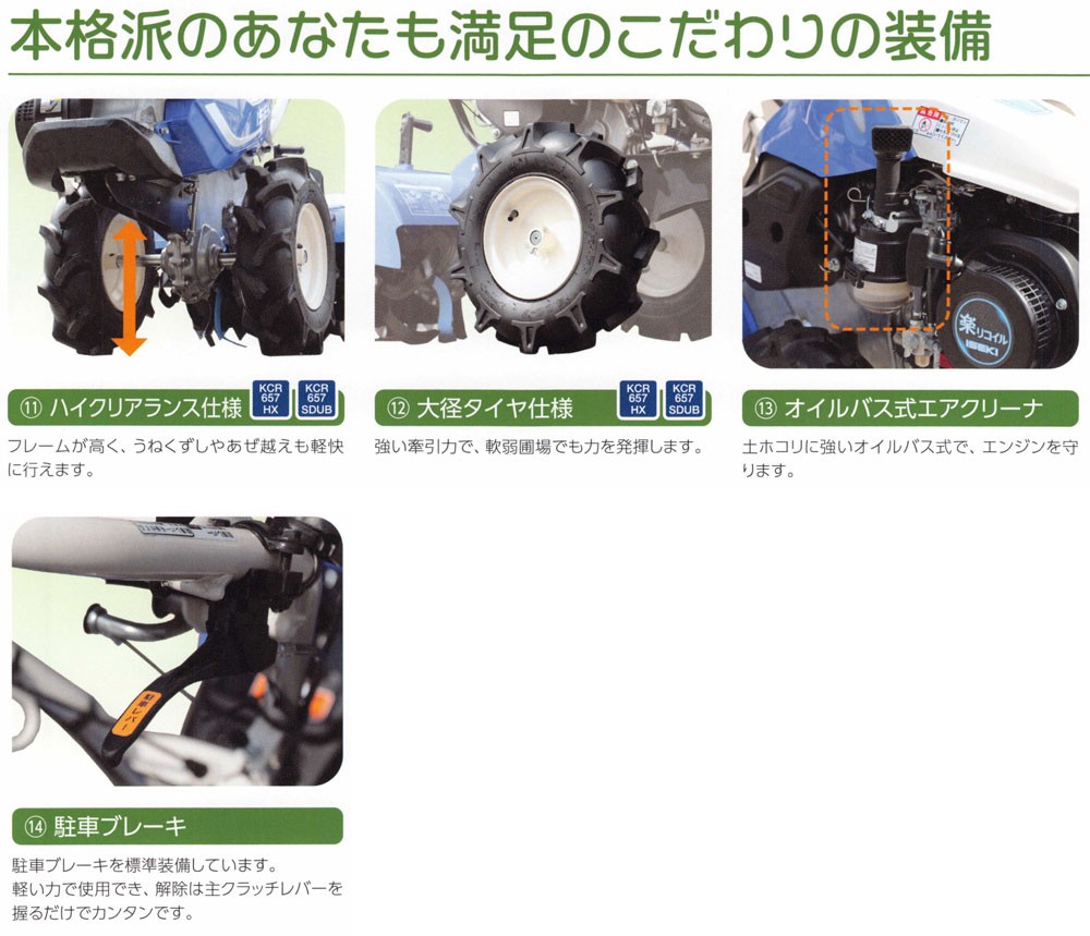 ISEKI ヰセキ イセキ家庭用ミニ耕うん機 KCR507HX (しっかり耕うん
