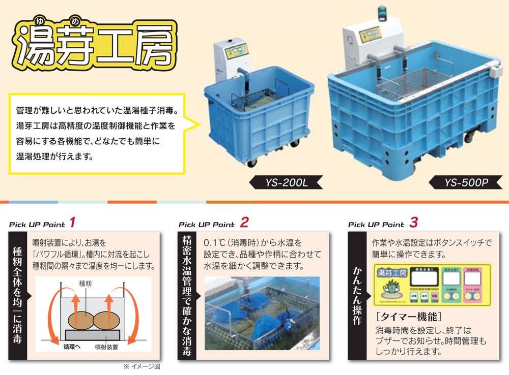 タイガーカワシマ 温湯処理機 湯芽工房 YS-200L (温湯種子処理機 催芽機) : 100417058 : マルショー ヤフー店 - 通販 -  Yahoo!ショッピング