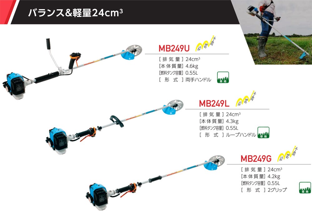 丸山　　草刈機　　ハイブリッド　　MB248 BIGMマルヤマ 分割式 エンジン刈払機 BCW234S [草刈機 刈払い機 丸山