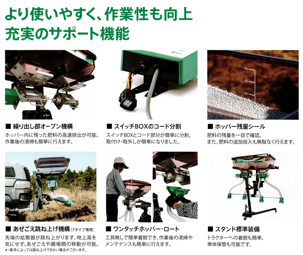 TAISHO タイショー 肥料散布機 グランドソワー UX-70F (フロントタイプ) (粒状肥料 土壌改良剤 有機ペレット 砂状肥料) :  100418158 : マルショー ヤフー店 - 通販 - Yahoo!ショッピング