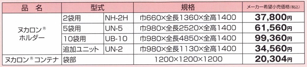 田中産業 ヌカロンホルダー UN-2H(2袋用) (※袋別売り) (籾殻 籾摺り機