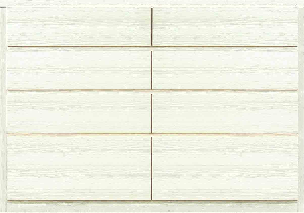 丸田木工 チェスト 木製 白 おしゃれ 幅120cm 4段 奥行44 タンス 収納