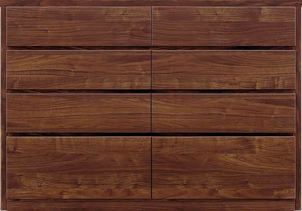 丸田木工 チェスト 木製 白 おしゃれ 幅120cm 4段 奥行44 タンス 収納