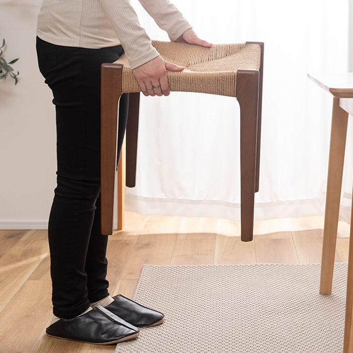 ペーパーコードスツール 木製スツール 椅子 いす デスクチェア