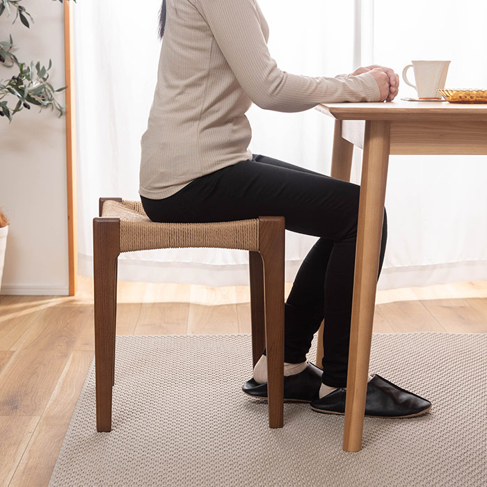 ペーパーコードスツール 木製スツール 椅子 いす デスクチェア