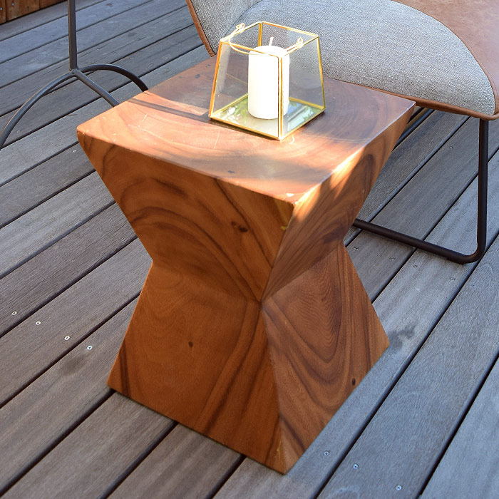 無垢材ウッドスツール 天然木製 丸太 椅子 サイドテーブル jw-103-104 [d]