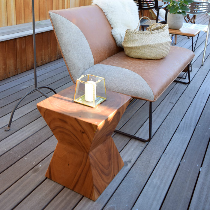 無垢材ウッドスツール 天然木製 丸太 椅子 サイドテーブル jw-103-104