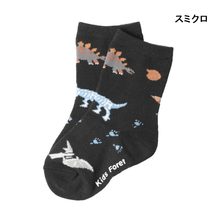 【子供服】 Kids Foret (キッズフォーレ) 恐竜柄クルーソックス・靴下 14cm〜20cm B33310｜marutaka-iryo｜02