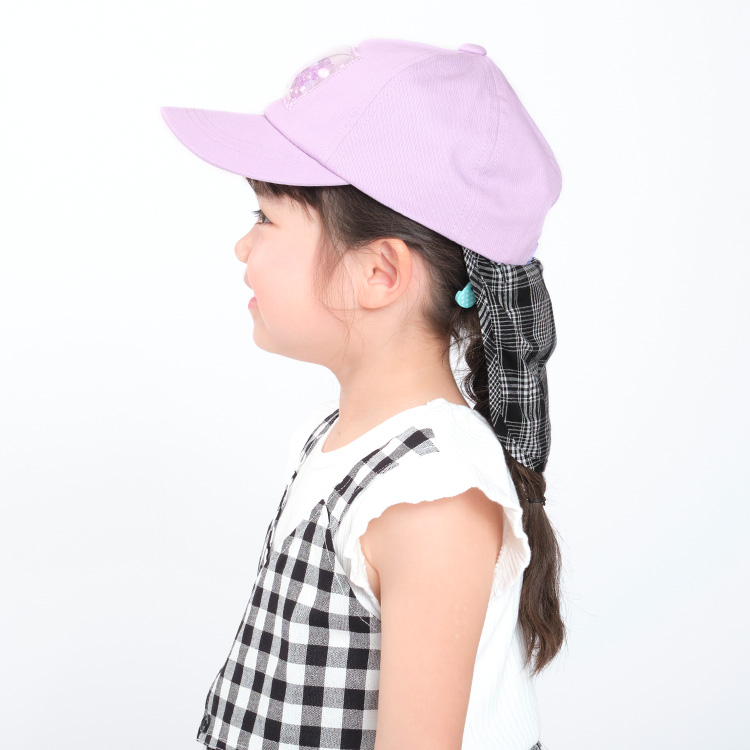 【子供服】 Kids Foret (キッズフォーレ) モチーフ入り日よけ付ツイルキャップ・帽子 52cm〜56cm B33403｜marutaka-iryo｜13