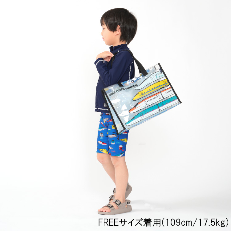 【子供服】 moujonjon (ムージョンジョン) JR新幹線電車柄プールバック B33698｜marutaka-iryo｜08