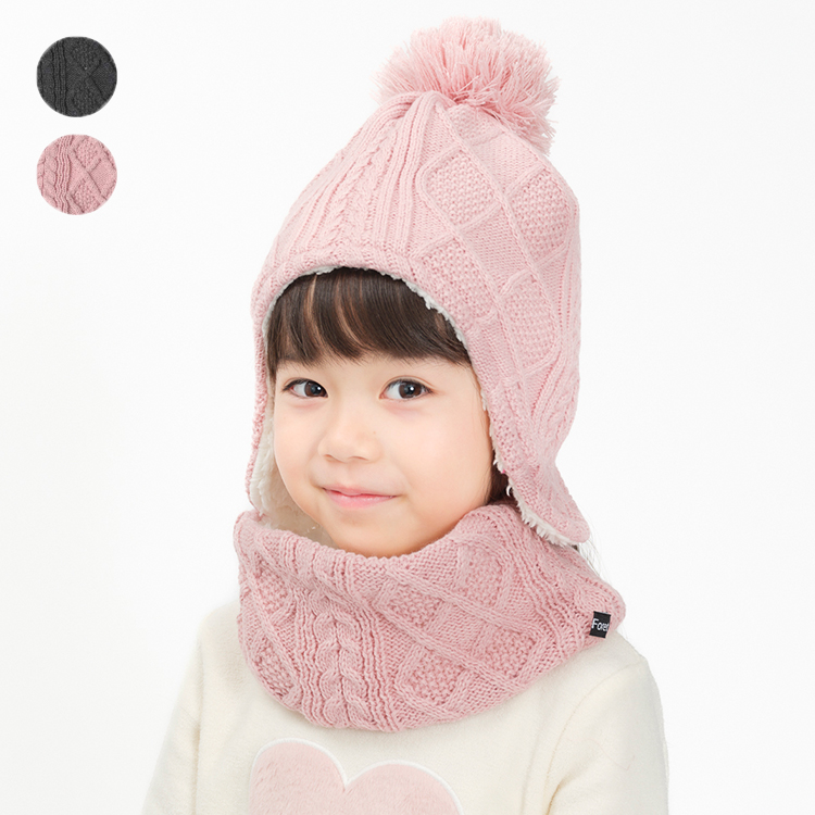 Yahoo! Yahoo!ショッピング(ヤフー ショッピング)子供服 Kids Foret （キッズフォーレ） ケーブル編スヌード・ネックウォーマー SS，S B53816