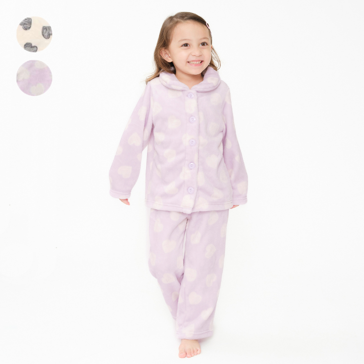 Kids Foret（キッズフォーレ） アウトレット30%OFF価格 ハート柄ボア 