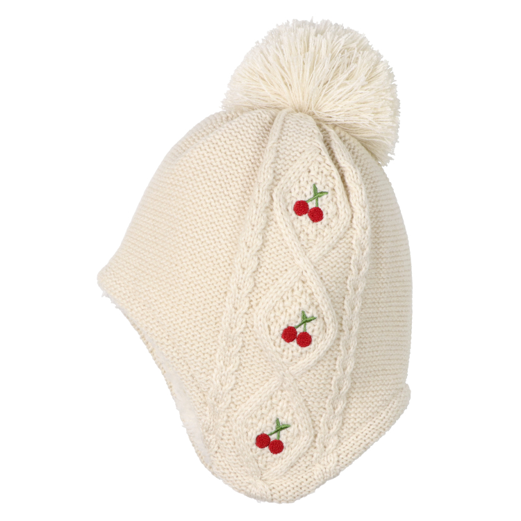 新品＊GUCCI＊キッズ＊白/赤ニット帽＊ポンポン付き＊16cm 新品＊GUCCI＊キッズ＊白/赤ニット帽＊ポンポン付き＊16cm