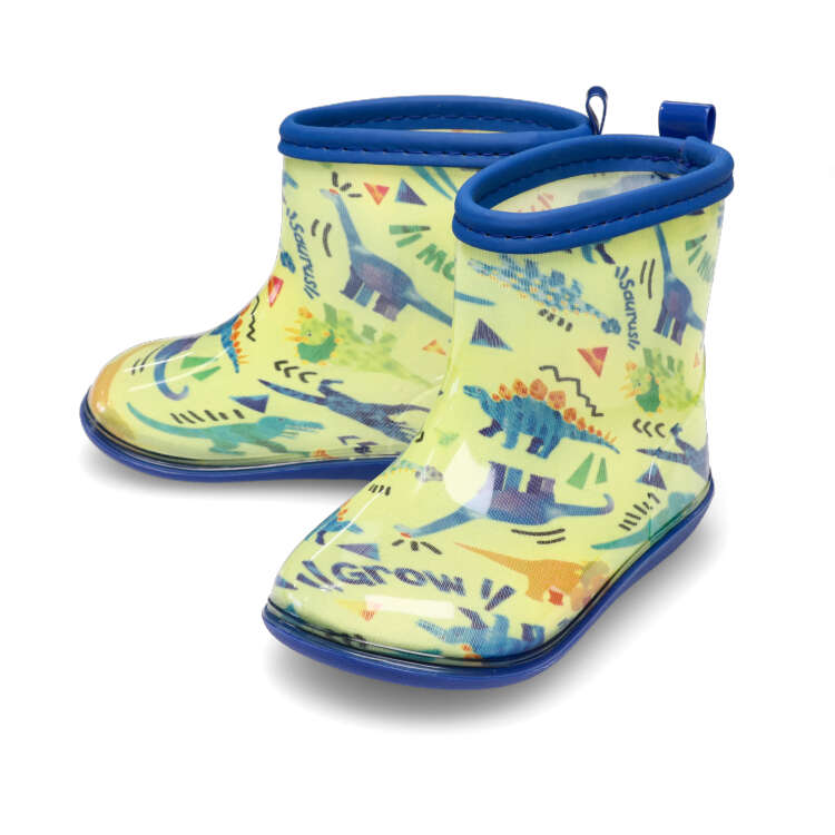 【子供服】 Kids Foret (キッズフォーレ) 恐竜・働く車総柄レインシューズ・長靴 14cm 15cm 16cm 17cm 18cm 19cm 20cm キッズ 男の子 B81817 CP 関連画像1