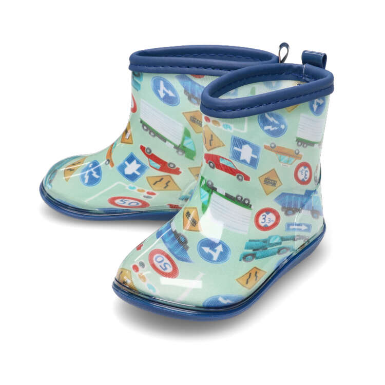 【子供服】 Kids Foret (キッズフォーレ) 恐竜・働く車総柄レインシューズ・長靴 14cm 15cm 16cm 17cm 18cm 19cm 20cm キッズ 男の子 B81817 CP 関連画像2