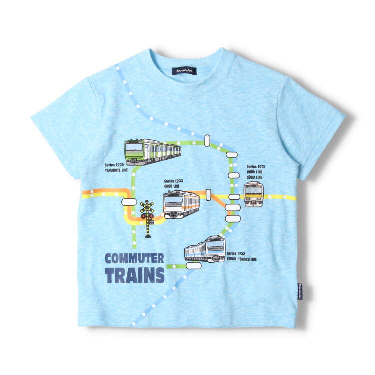 子供服 moujonjon (ムージョンジョン) 日本製在来線電車路線図半袖Tシャツ 90cm〜130cm F32811 | moujonjon | 03