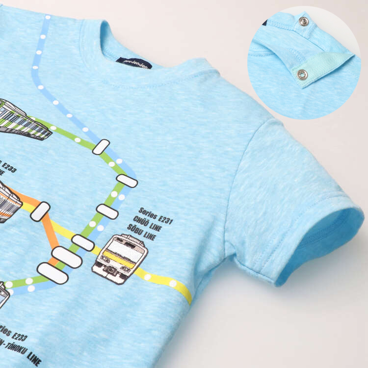 子供服 moujonjon (ムージョンジョン) 日本製在来線電車路線図半袖Tシャツ 90cm〜130cm F32811 | moujonjon | 05