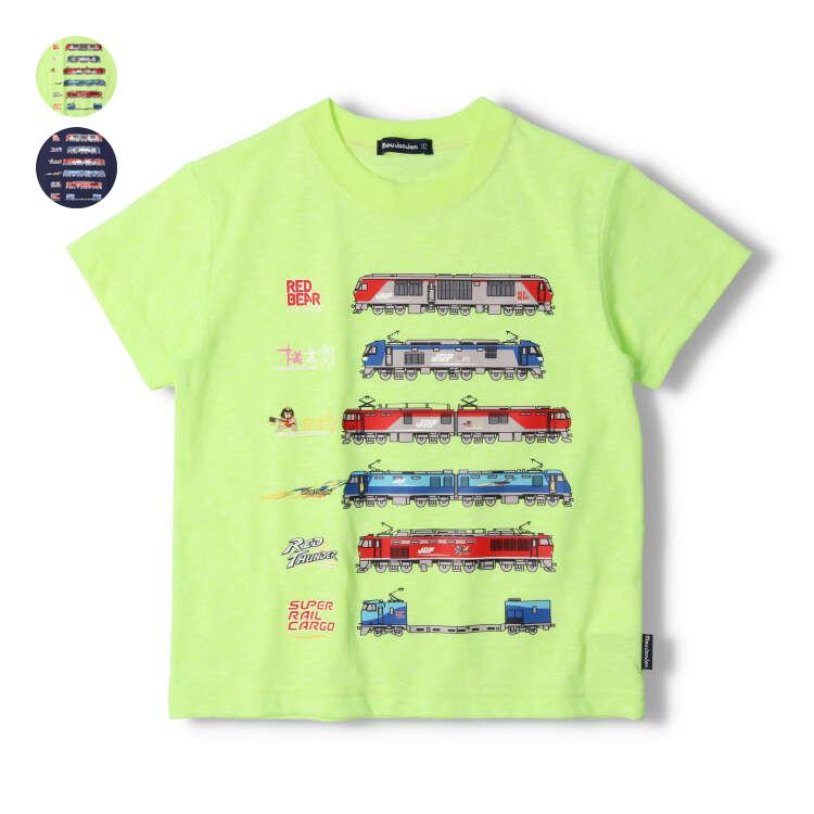 【子供服】 moujonjon (ムージョンジョン) 日本製 JR貨物電車大集合半袖Tシャツ 90cm〜130cm F32812｜marutaka-iryo