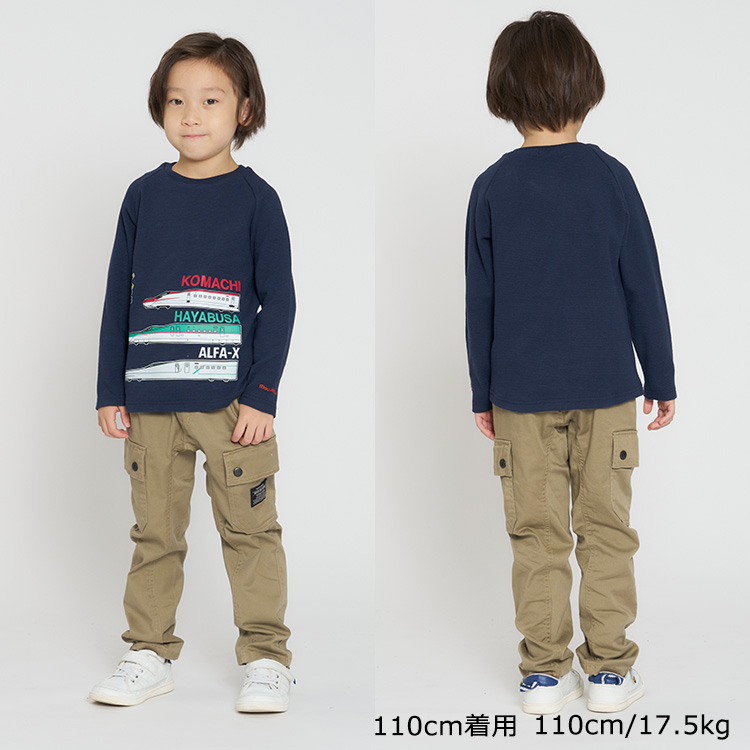 【子供服】 moujonjon (ムージョンジョン) リップルフライス新幹線電車Ｔシャツ・ロンT 90cm 100cm 110cm 120cm 130cm 140cm キッズ 男の子 F50815 CP｜marutaka-iryo｜15