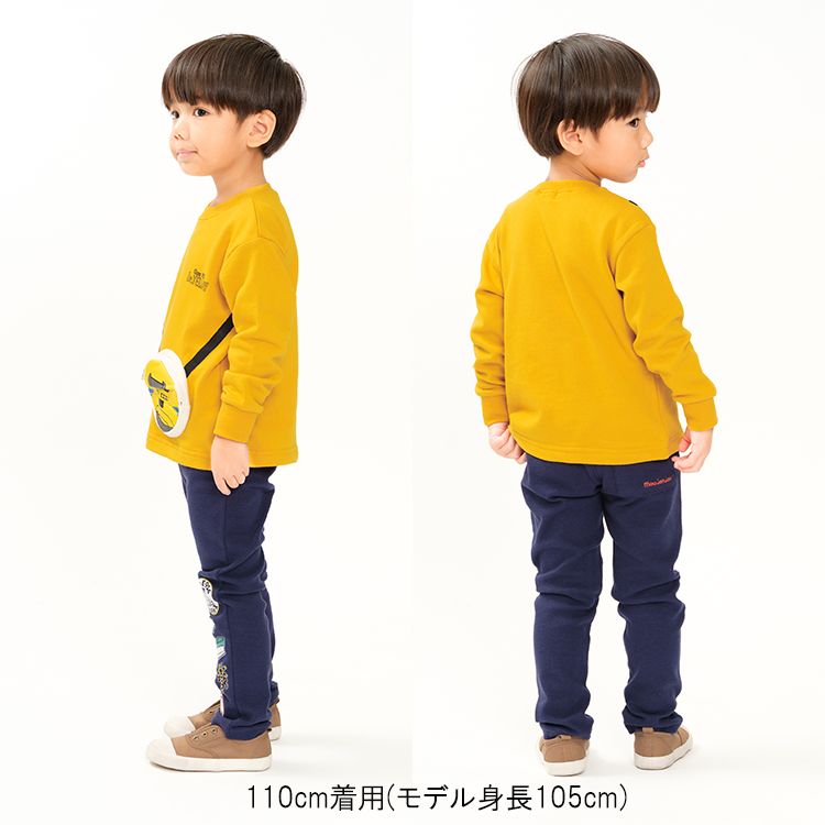 moujonjon（ムージョンジョン） 子供服 新幹線電車プリントリップル
