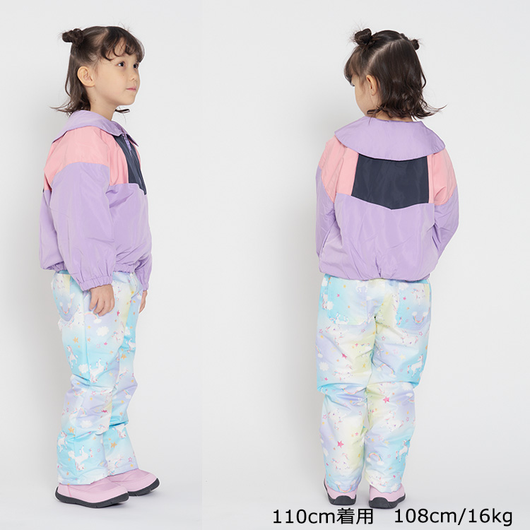 【23秋冬SALE20%OFF価格】 JollyJury (ジョリージュリー) 小花・ユニコーン柄スノーパンツ・長ズボン キッズ 女の子 F61081｜marutaka-iryo｜15