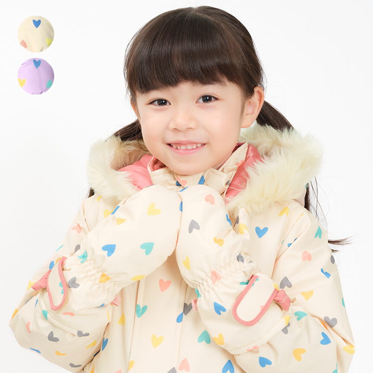 Yahoo! Yahoo!ショッピング(ヤフー ショッピング)24秋冬SALE30％OFF価格子供服 JollyJury （ジョリージュリー） ハート柄スノーグローブ・手袋 S，M F63881