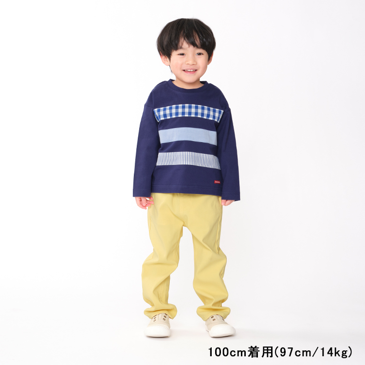【子供服】 moujonjon (ムージョンジョン) 配色切替長袖Ｔシャツ 80cm〜140cm M12800｜marutaka-iryo｜08