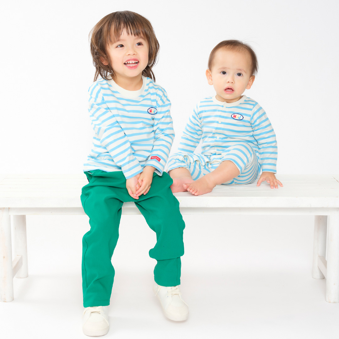 moujonjon（ムージョンジョン） 25春SALE40%OFF価格 子供服 ボーダー 