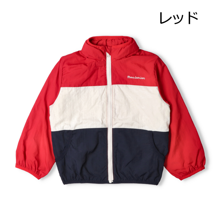 moujonjon（ムージョンジョン） 子供服 撥水加工切替ナイロン 