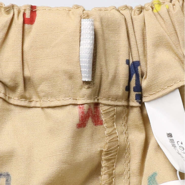 25夏SALE20%OFF価格 moujonjon (ムージョンジョン) ロゴ総柄ストレッチダンプ5分丈ハーフパンツ 90cm〜140cm M33111 | moujonjon | 07