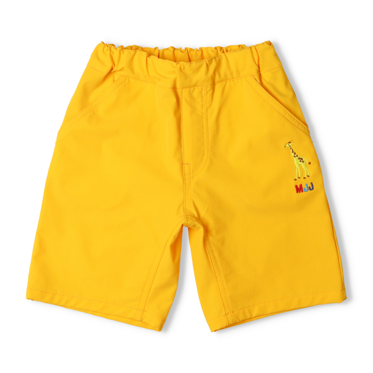 新品未使用XLARGE KIDS半袖Tシャツ＋キリン柄ハーフパンツ水陸両用 moujonjon 子供服 (ムージョンジョン) キリン・ぞう刺繍水陸両用
