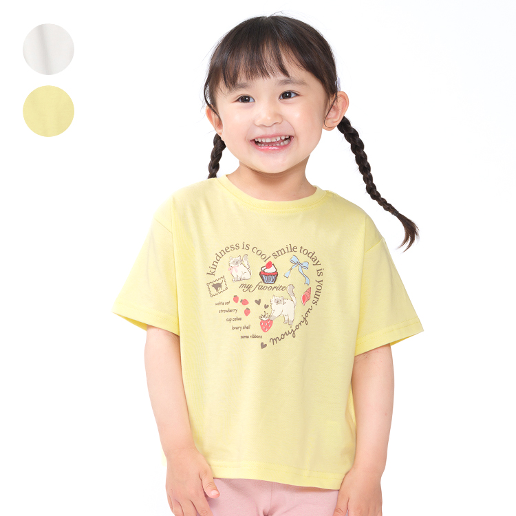 moujonjon（ムージョンジョン） 子供服 【WEB限定】ねこロゴプリント 