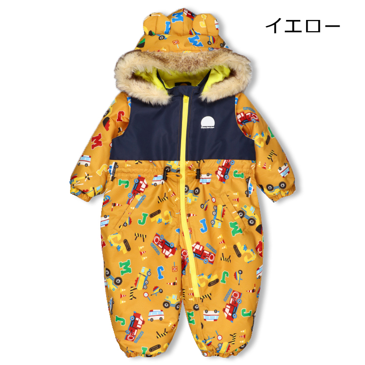 moujonjon（ムージョンジョン） 子供服 働く車柄スノーコンビ