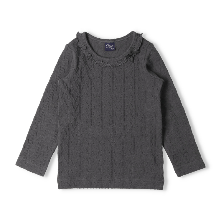 値下げクレッシェント⭐︎カットソー　ブラック Crescent アウトレット30%OFF価格子供服 (クレセント) ハート