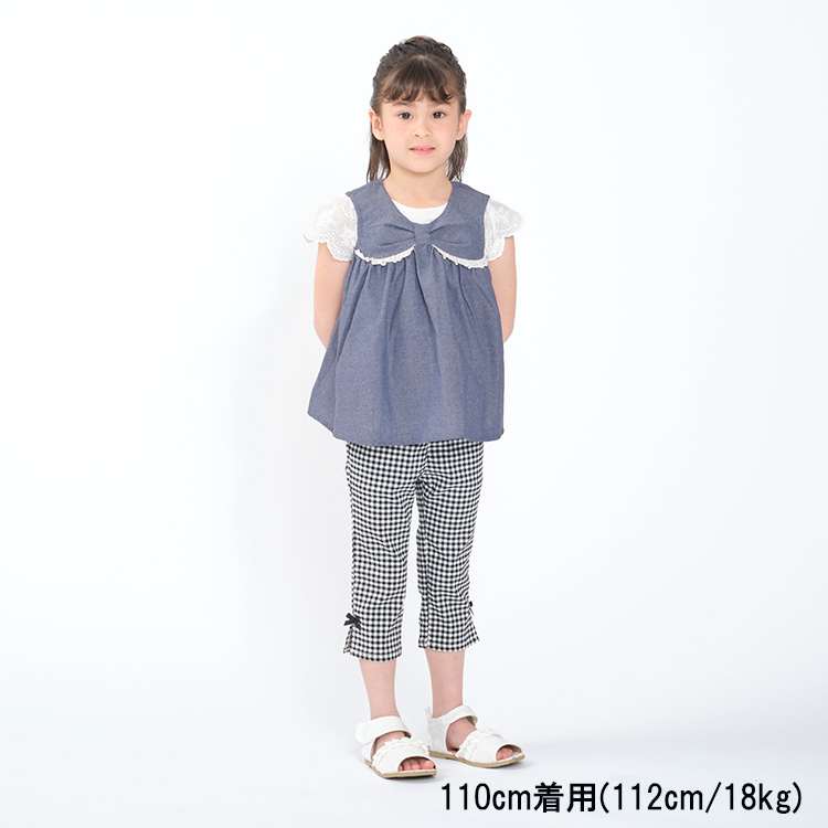 【子供服】 crescent (クレセント) 刺繍入り袖レース半袖Tシャツ 80cm〜140cm N42815｜marutaka-iryo｜14