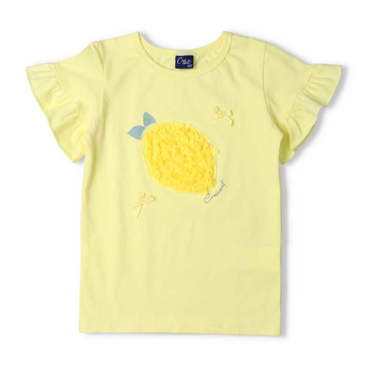 再値下げ 25夏SALE50%OFF価格 crescent (クレセント) シフォン刺繍フルーツ半袖Ｔシャツ N44894 | moujonjon | 02