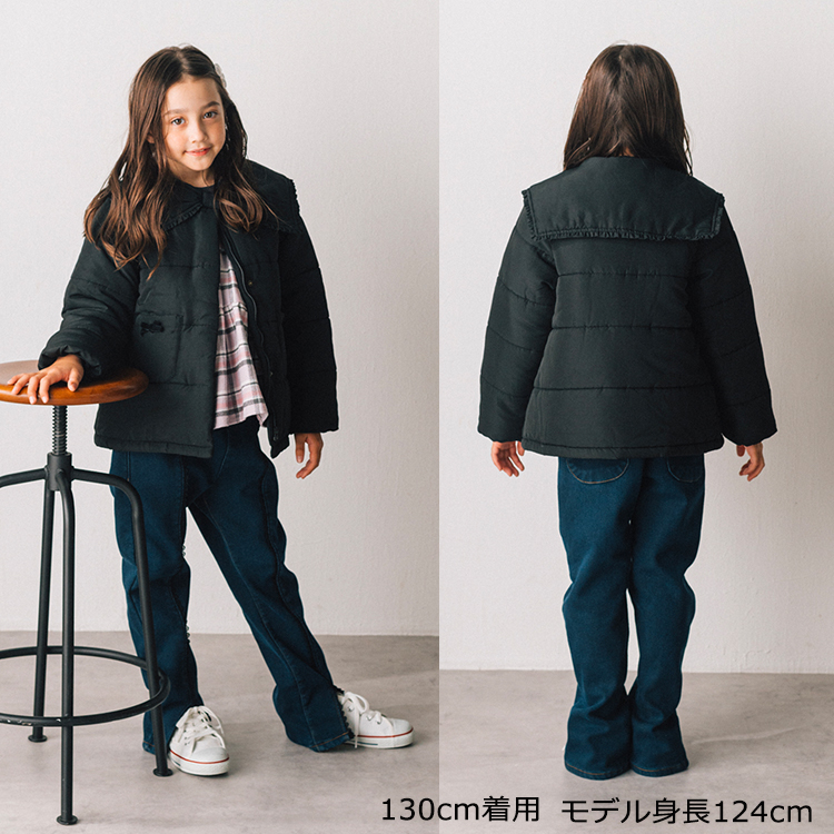 クレッシェント　ドット柄　中綿　ジャケット　コート　日本製　CRESCENT moujonjon（ムージョンジョン） 再値下げ 24秋冬SALE50%OFF価格