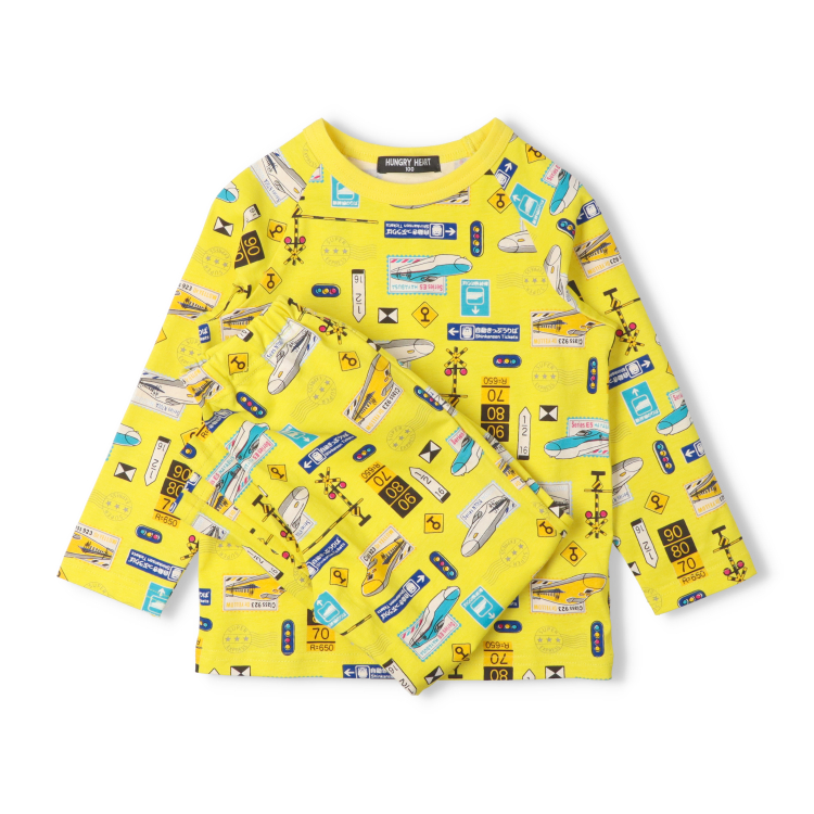 貨物列車　新幹線　ロンT 　パジャマセット 5点　HungryHeart moujonjon（ムージョンジョン） 子供服 Hungry Heart (ハングリー