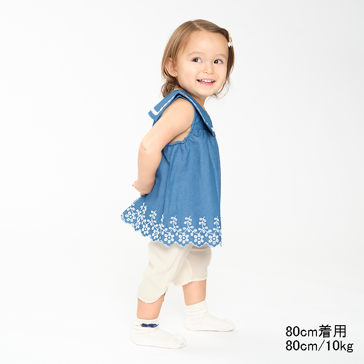 美品 90 セット売り 海外子供服 kids zoo 【子供服】 kid´s (キッズズー) デニム風刺しゅう