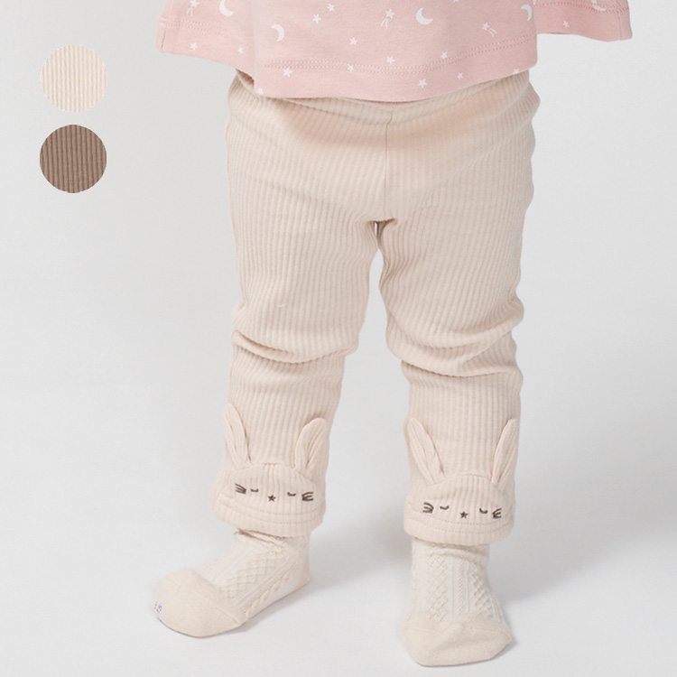 Yahoo! Yahoo!ショッピング(ヤフー ショッピング)【再値下げ】【23秋冬SALE30％OFF価格】 kid´s zoo （キッズズー） 裾うさぎレギンス・スパッツ ベビー 女の子 ギフト プレゼント 出産祝い W61001