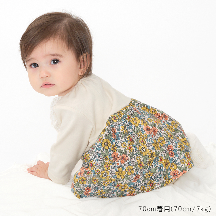 kids zoo（キッズズー） 【子供服】 kid´s zoo 花柄スカート付き長袖