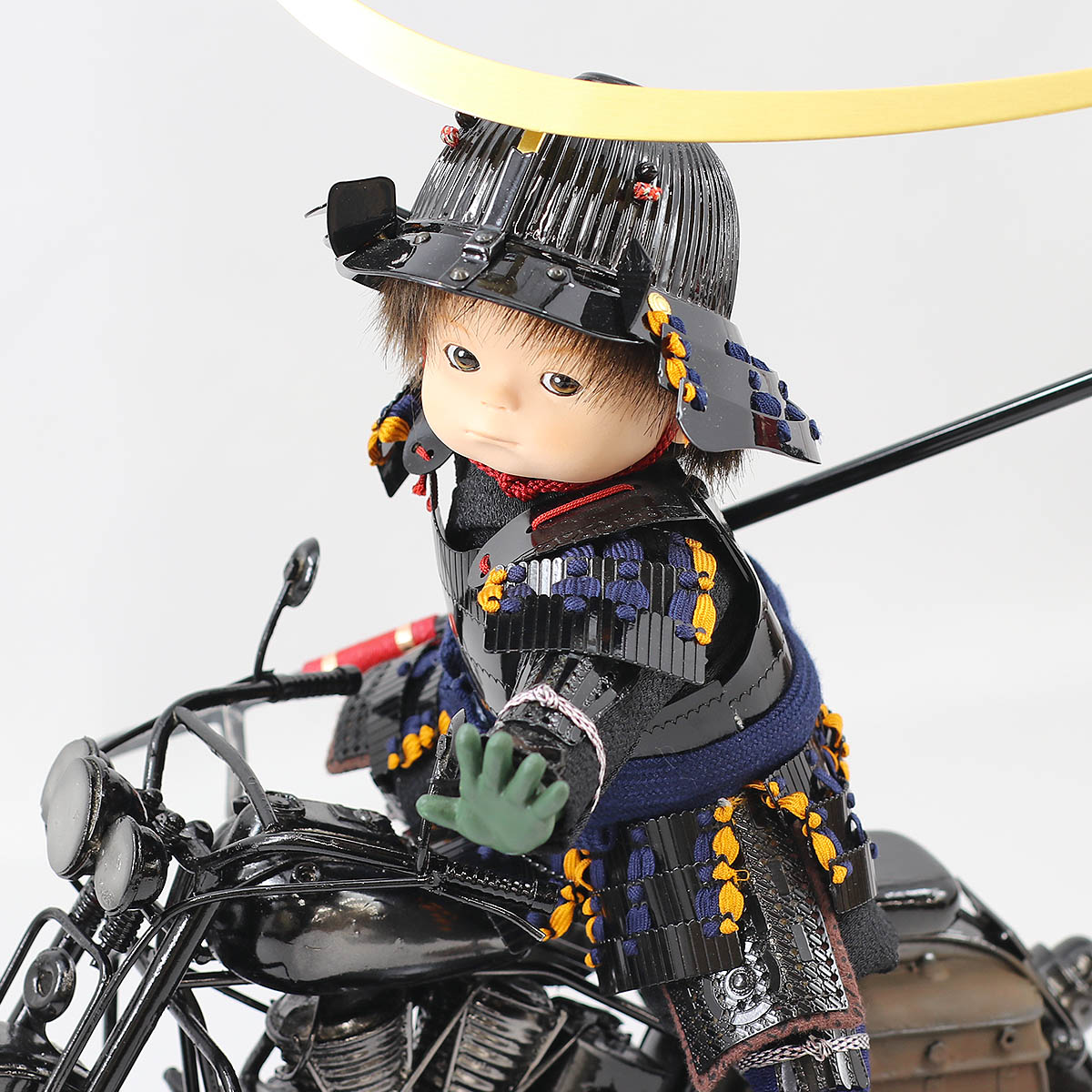 五月人形 子供大将飾り 壹三作 わんぱくライダーミニョン クラシック
