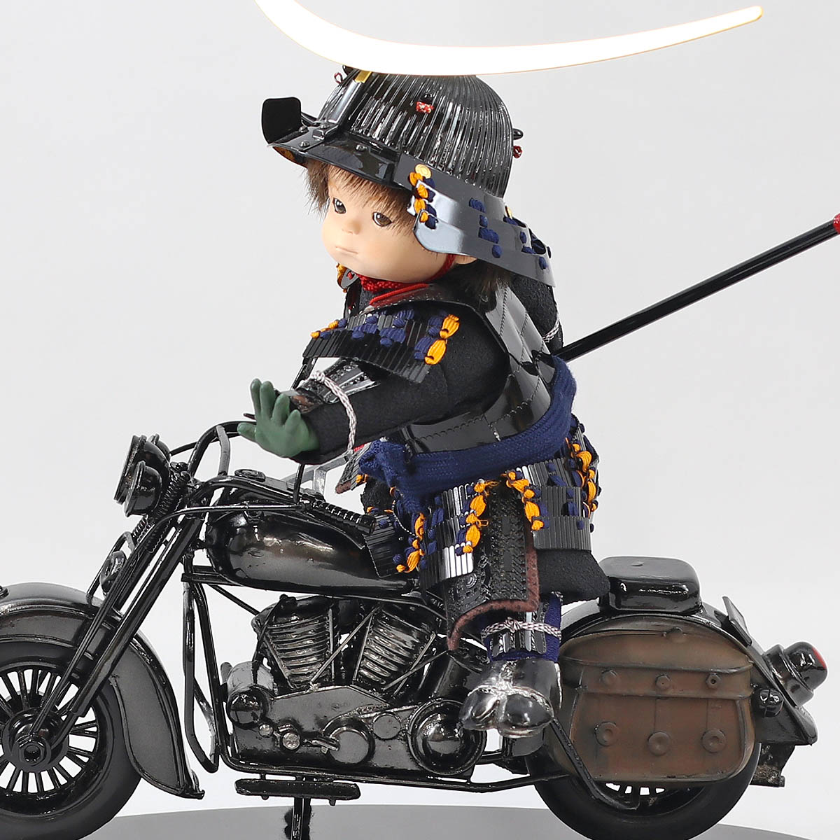 五月人形 子供大将飾り 壹三作 わんぱくライダーミニョン クラシック