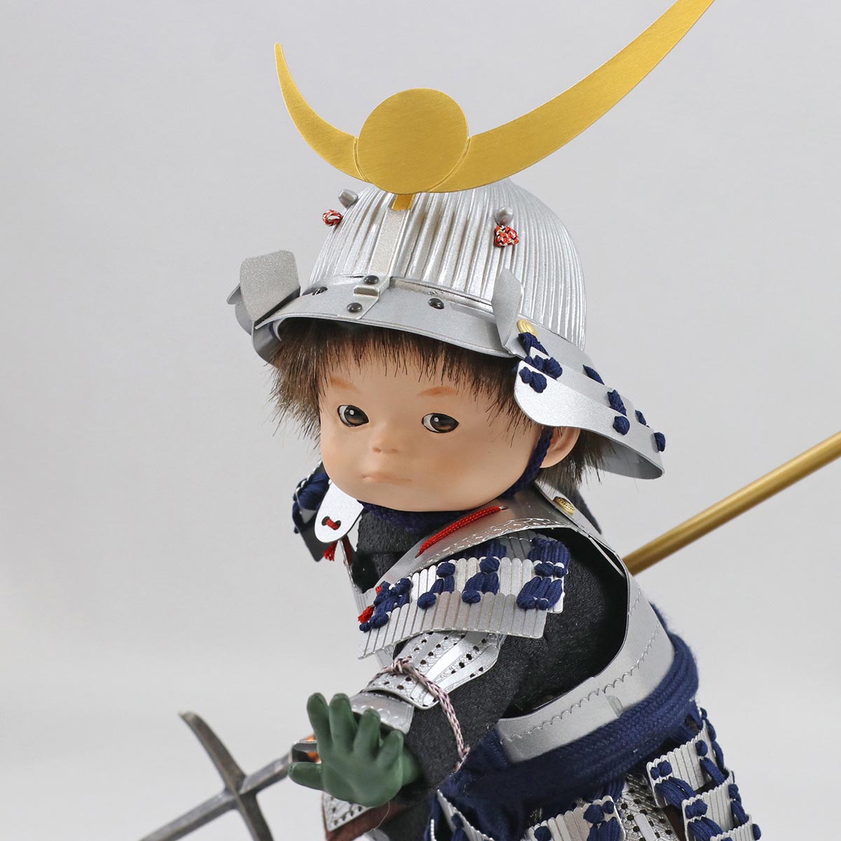 限定版限定版五月人形 子供大将飾り 壹三作 もののふ童シリーズ 謙信参上 壱三（いちぞう） 人形単品 コンパクト おしゃれ 五月人形 